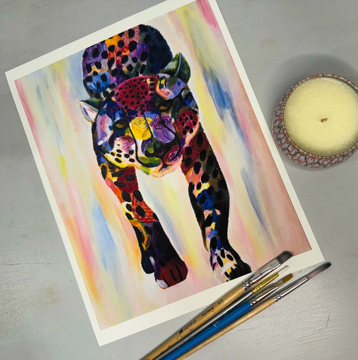 Floral Cheetah Print