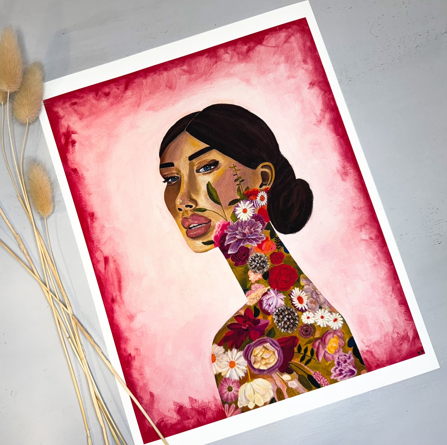 Rebellious Flower Print