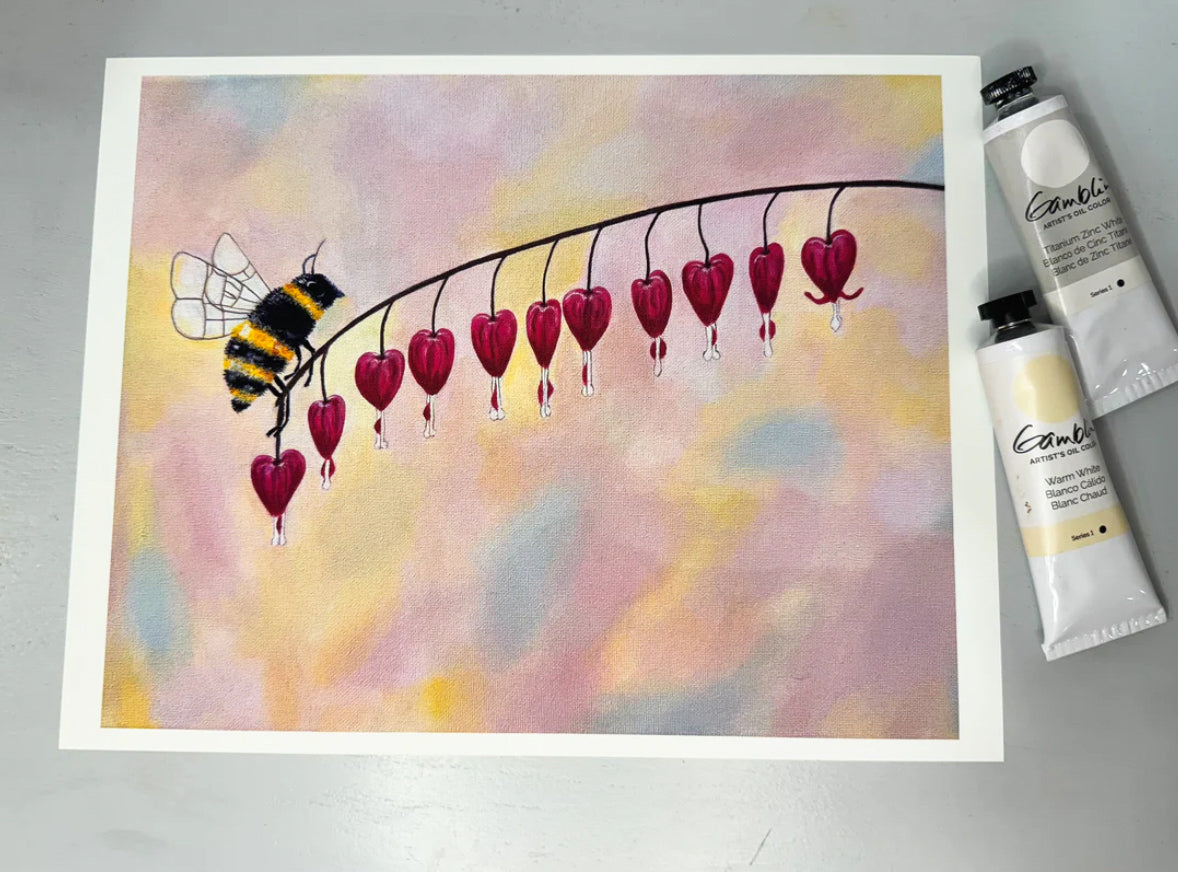 Hearts Nectar Print