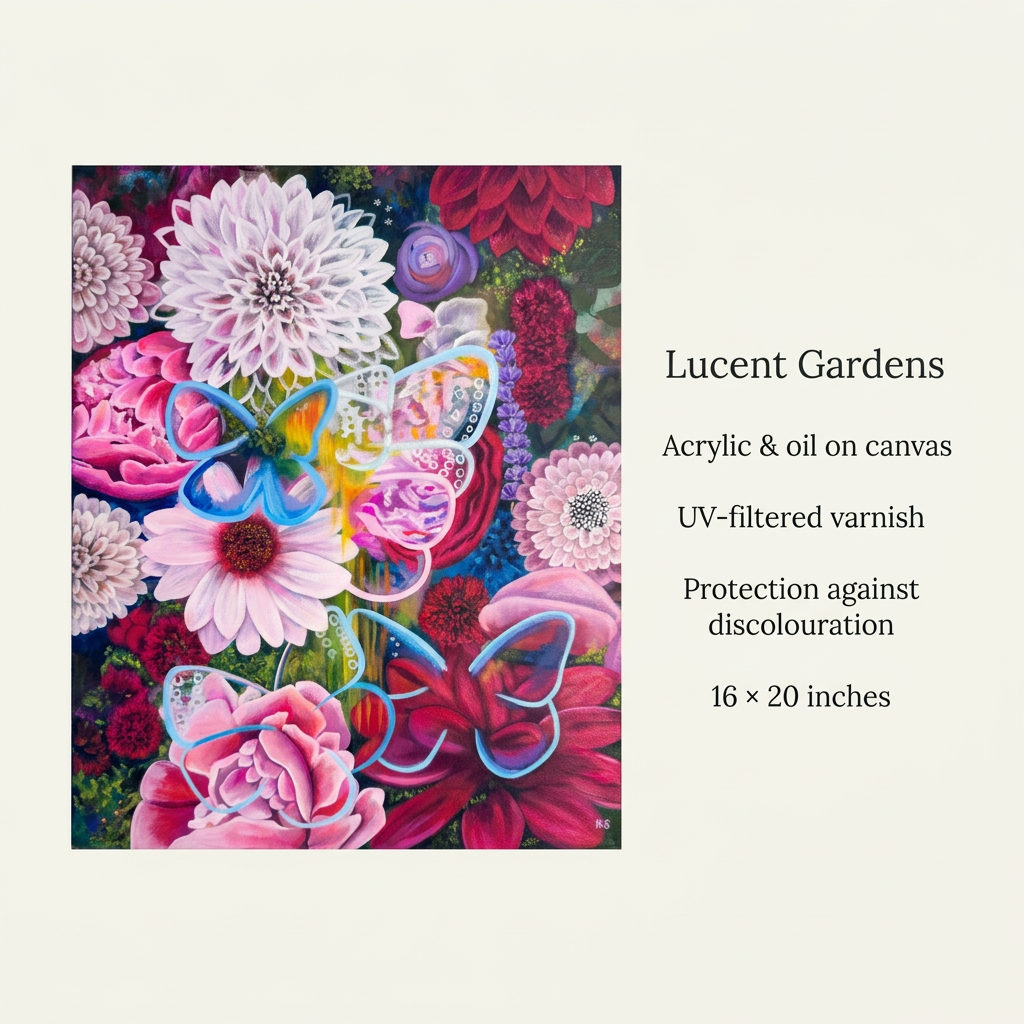 Product Details for lucent garden paintin