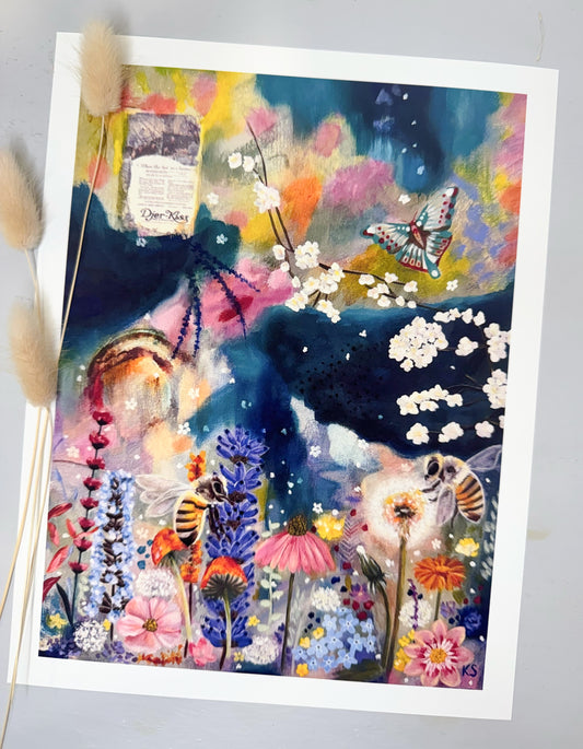 When The Hot Sun Burns Print