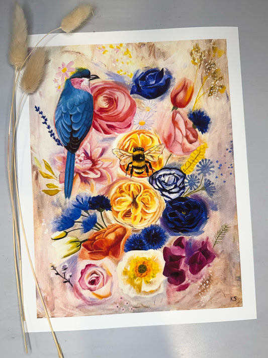 July’s Bouquet Print