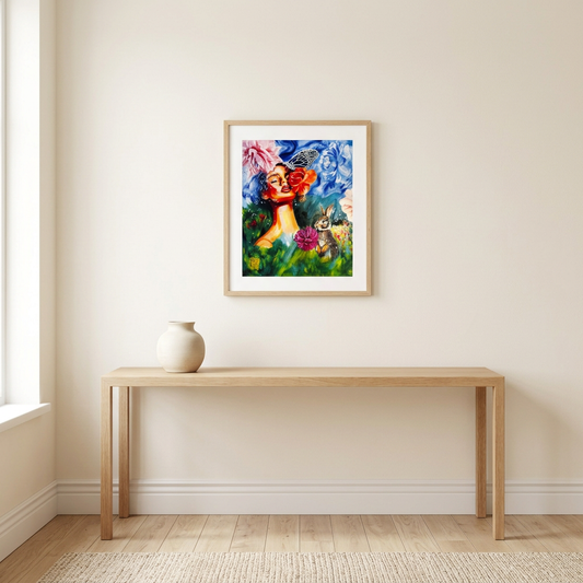 Au Printemps Print room mockup