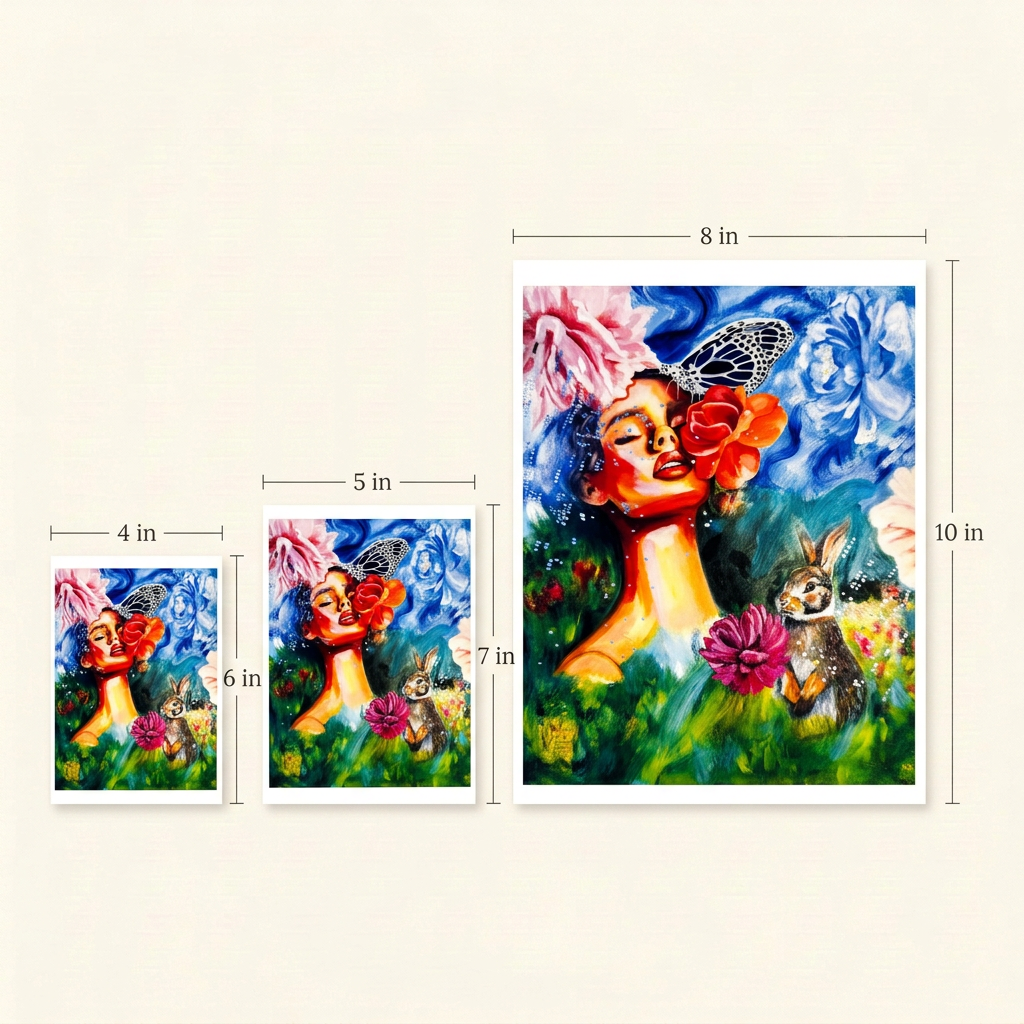 Au Printemps Print size guide