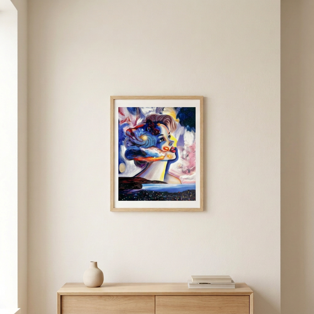 Cassiopeia framed room mockup