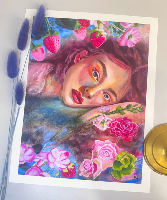Rosewater Maiden Print