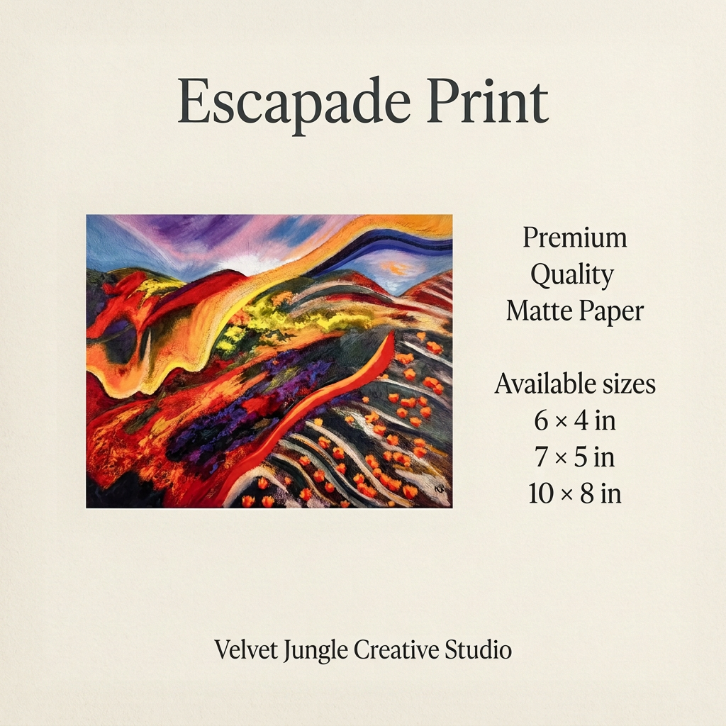 Escapade Print details image without an outer border