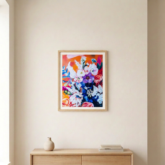 Floral Feelings Print room mockup
