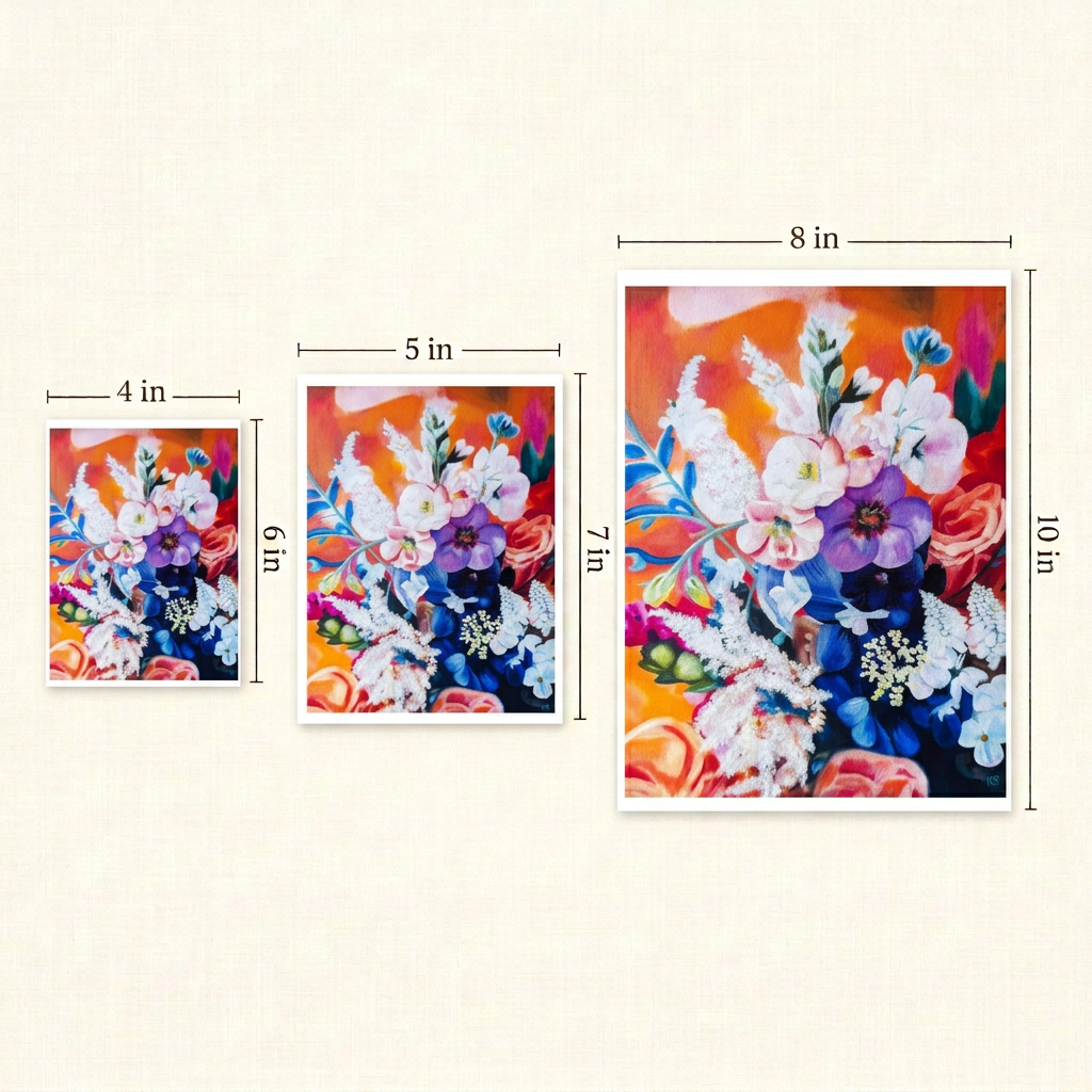 Floral Feelings Print size guide