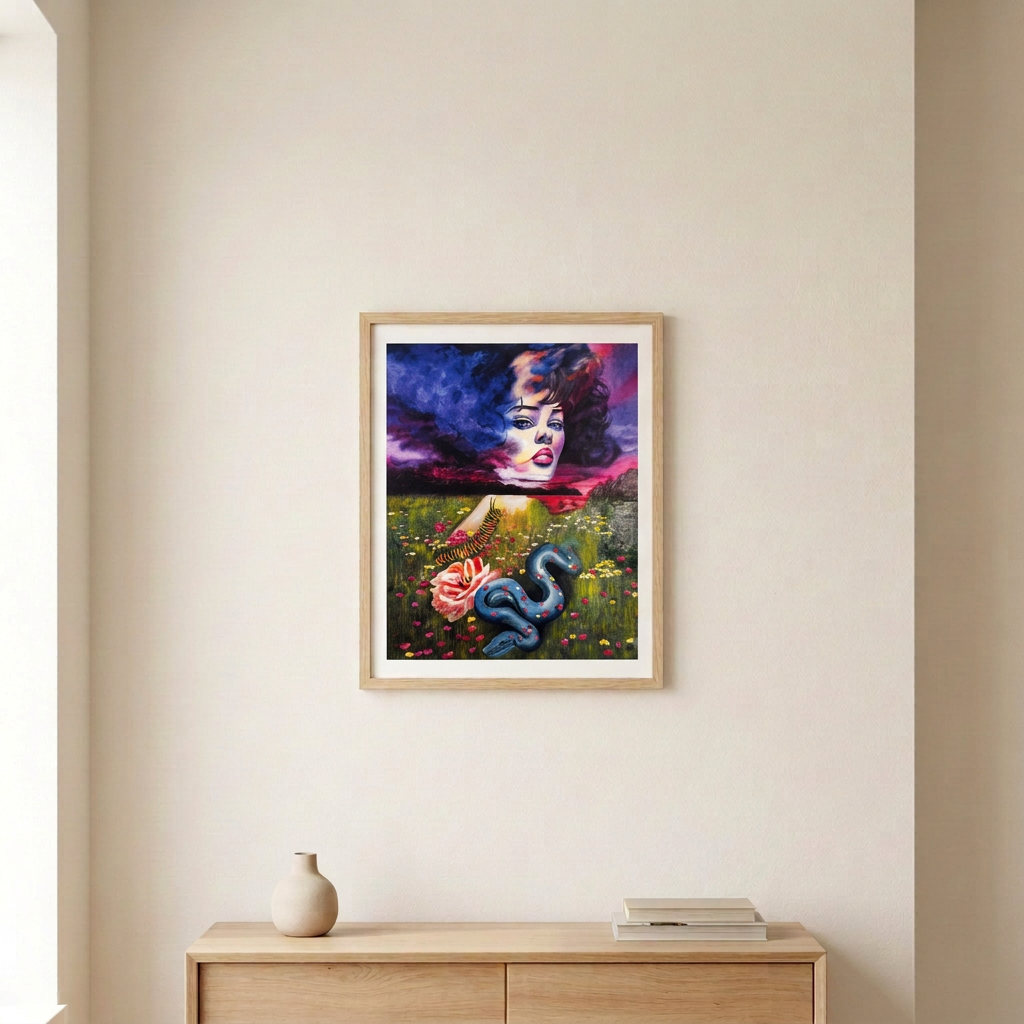 Frolic framed room mockup