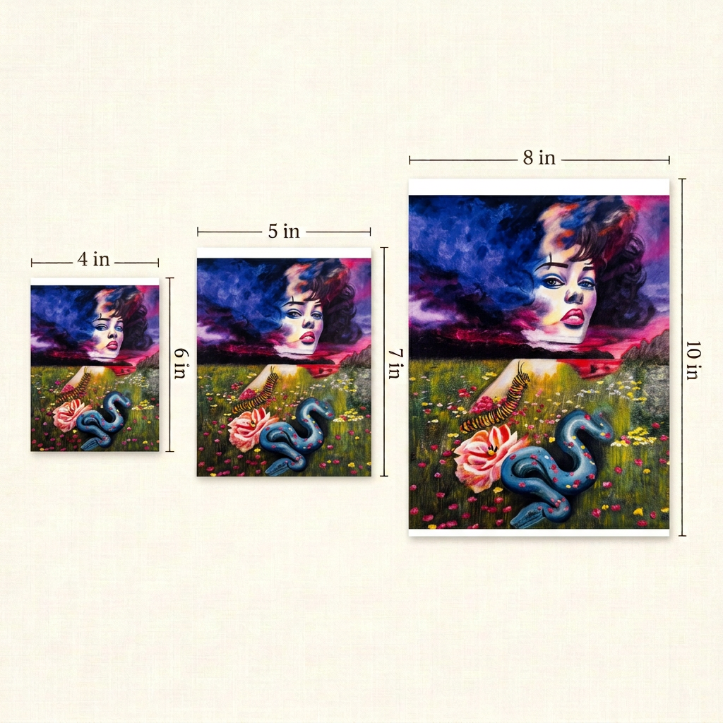 Frolic print size guide