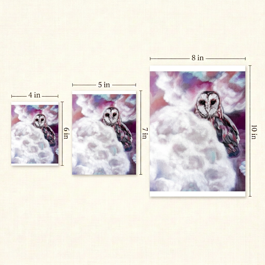 Gentle Visionary Print size guide