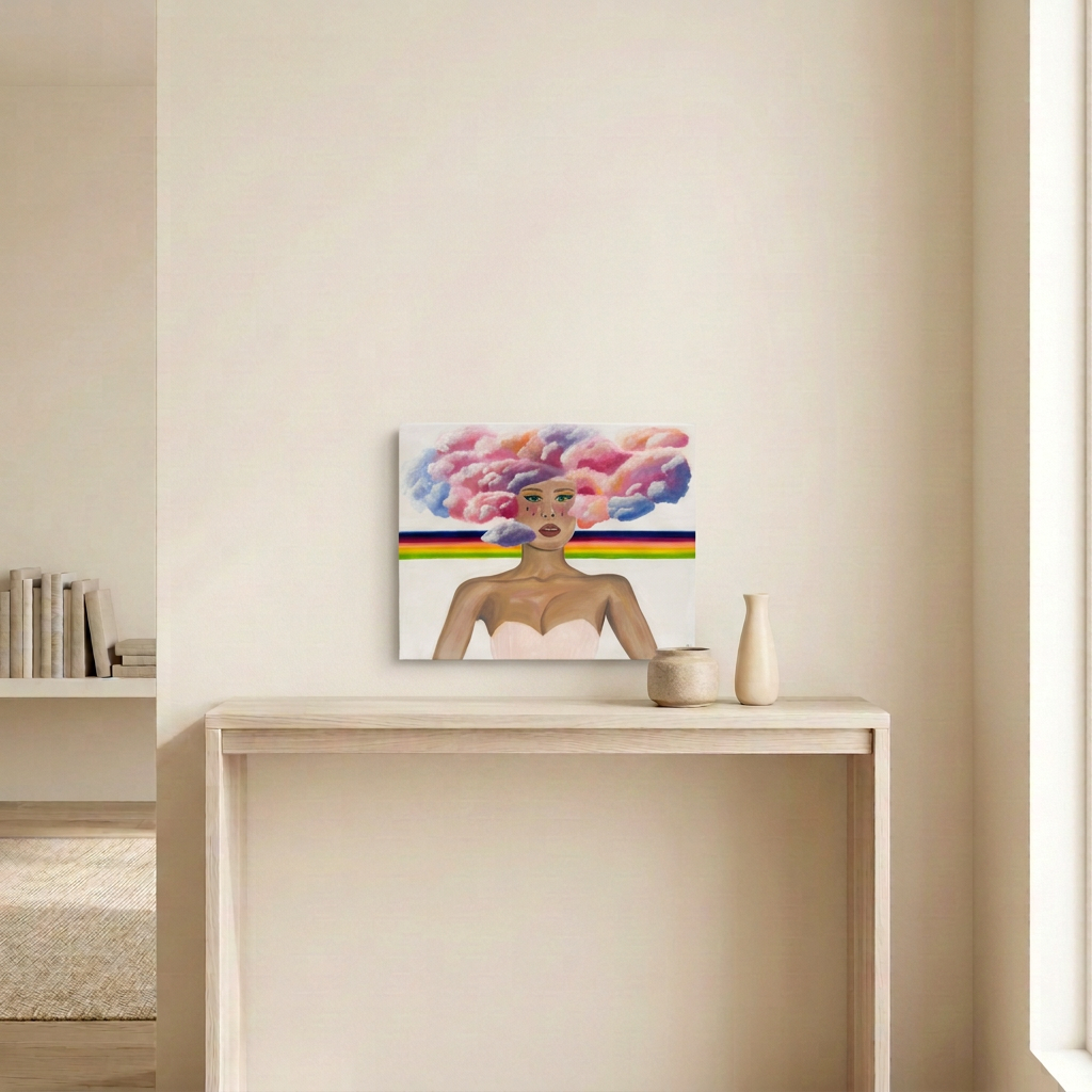 Head in the Clouds neutral room mockup