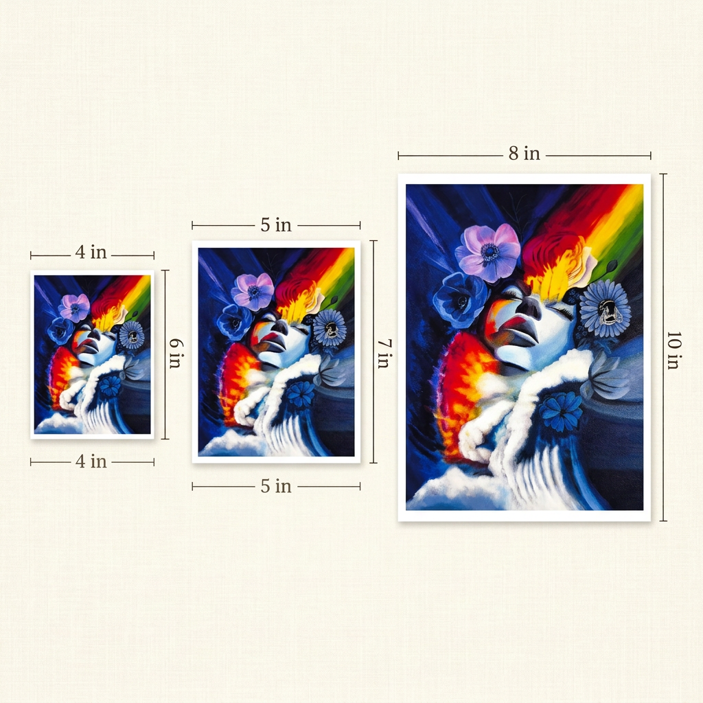 Hearts Wide Open print size guide
