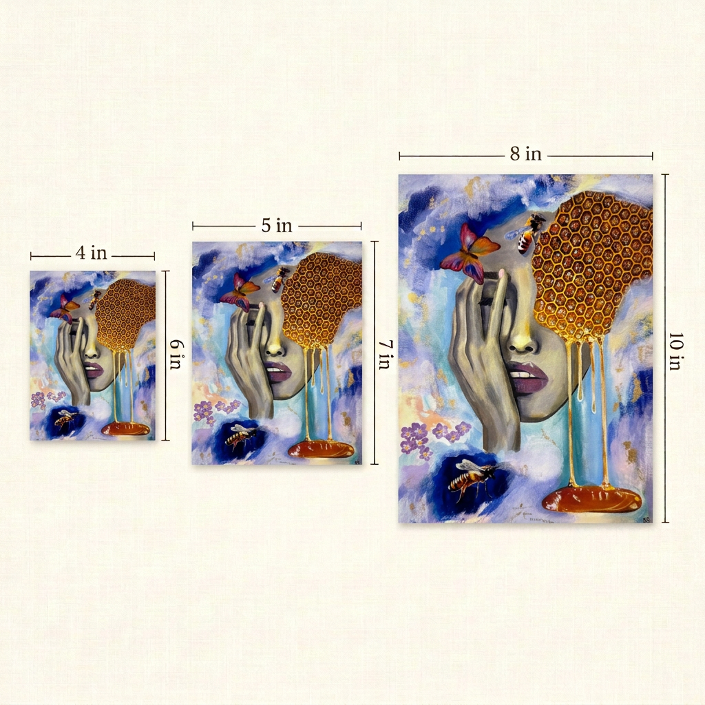 Honey Lust Print size guide