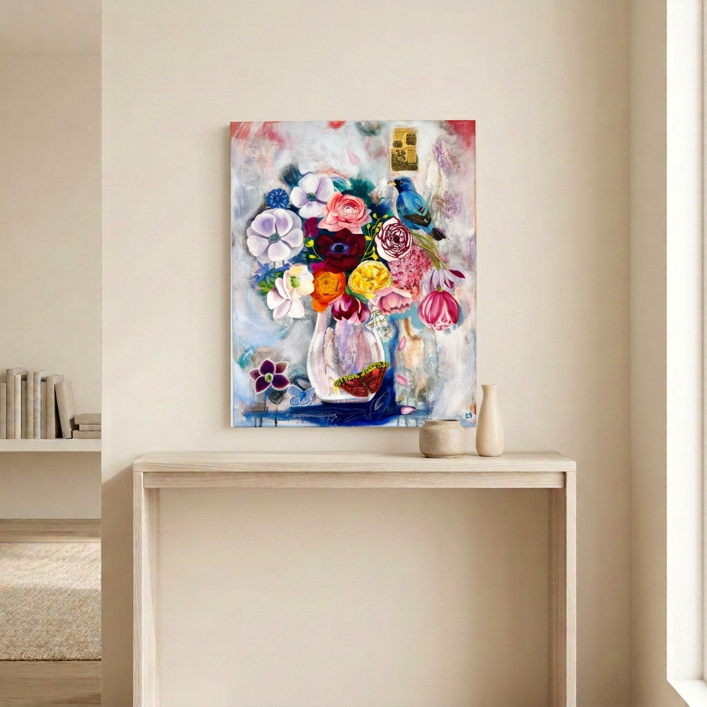 Hope In Bloom room mockup