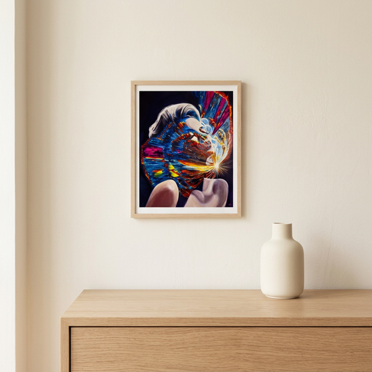 In Her Realm framed room mockup