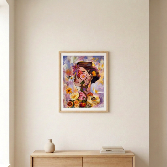 Inflorescence Print room mockup