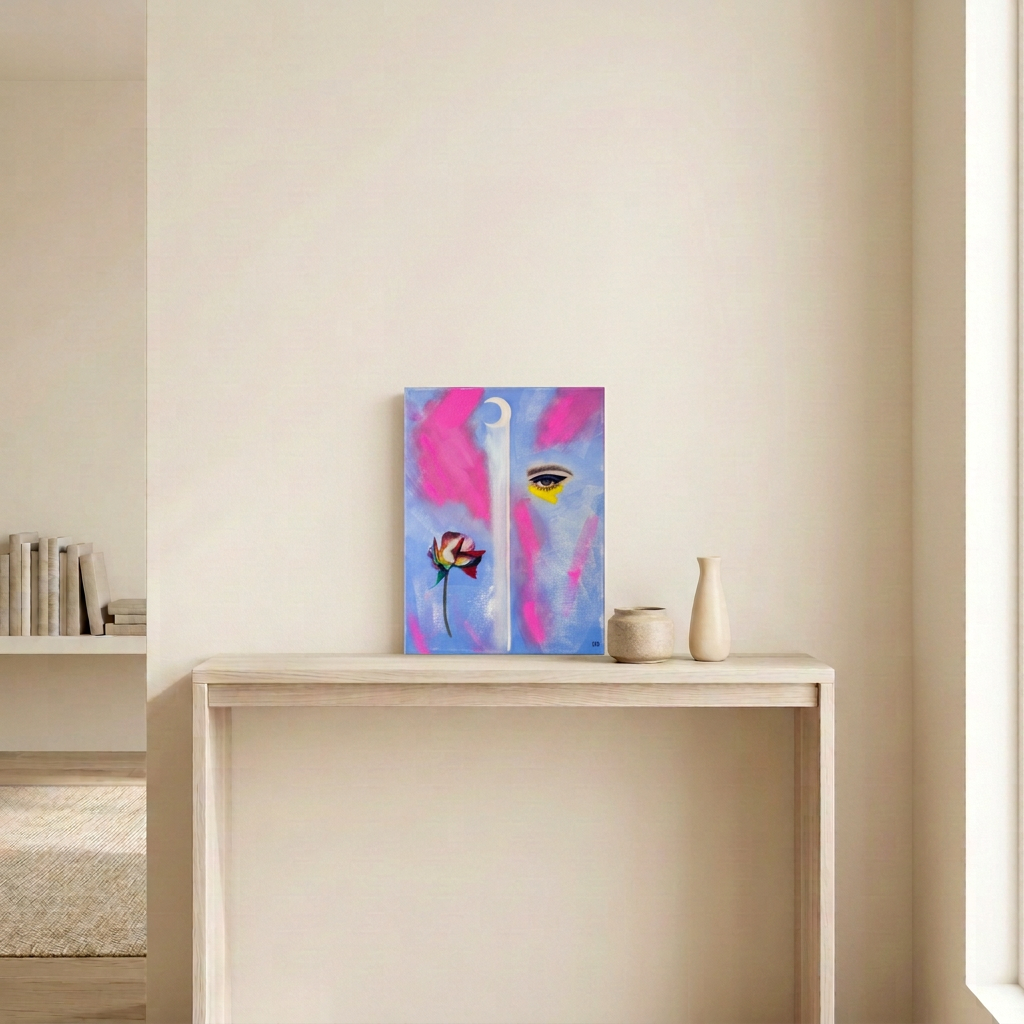 Painted neutral room mockup