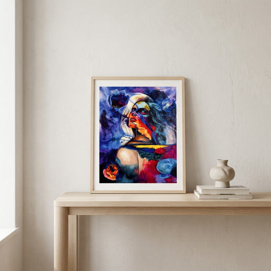 Solar Flare Print room mockup