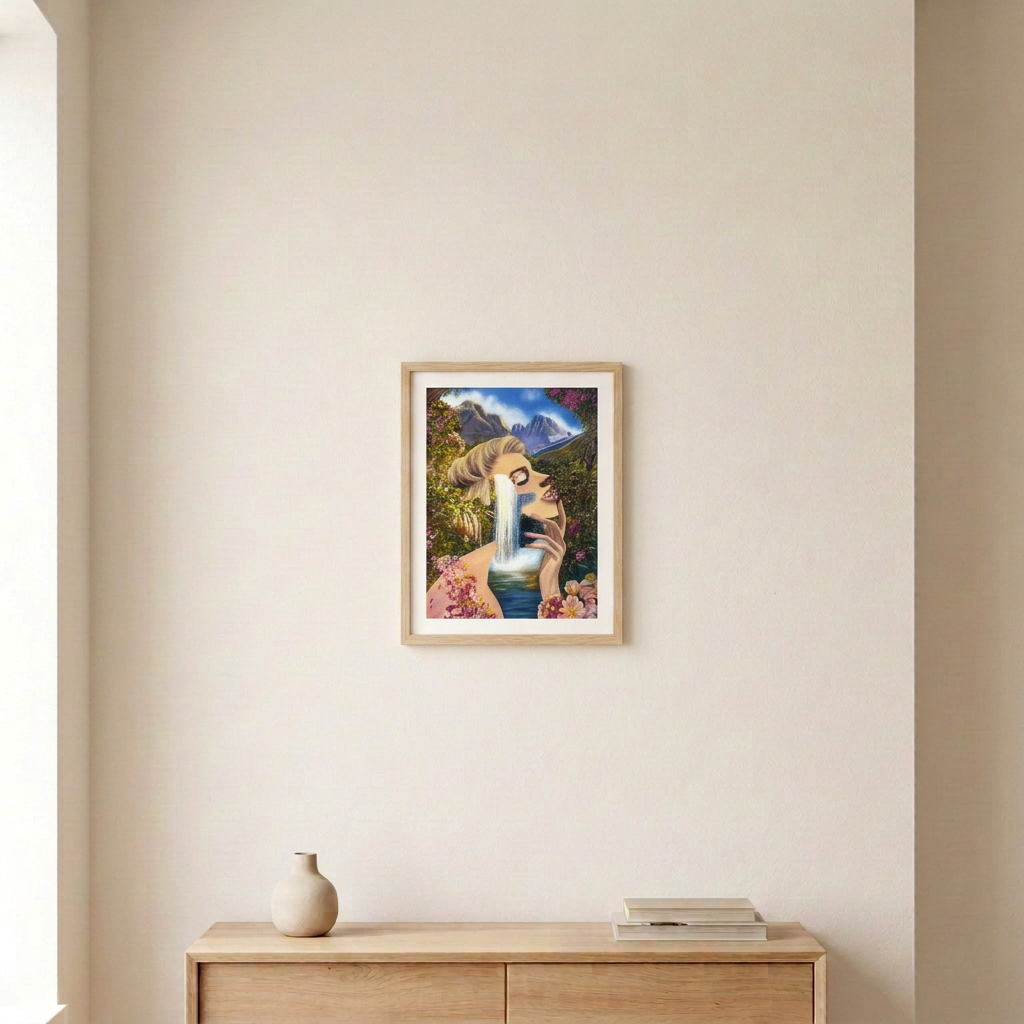 Untamed Print smaller framed room mockup